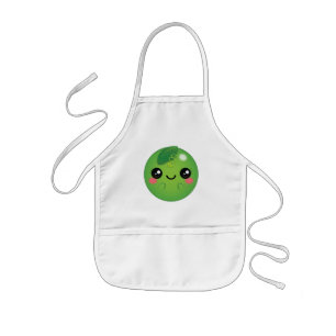 Kawaii Pea Barnförkläde