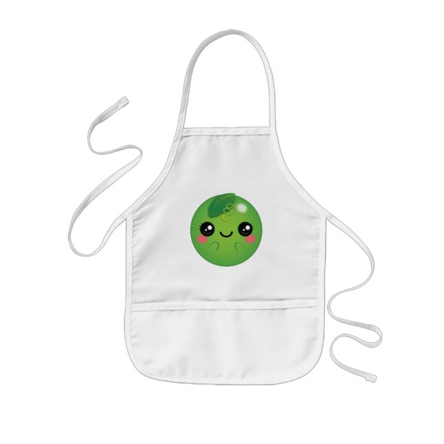 Kawaii Pea Barnförkläde (Framsidan)