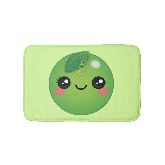 Kawaii Pea Bath Mat Badrumsmatta (Framsidan)