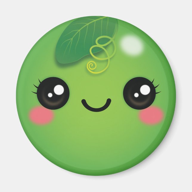 Kawaii Pea Magnet (Framsidan)