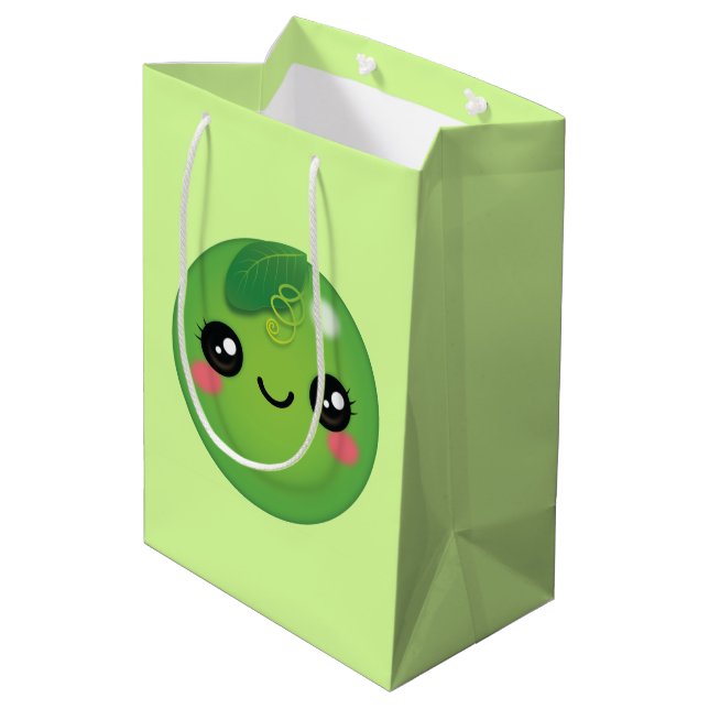 Kawaii Pea Medium Gift Bag (Baksidan Vinklad)