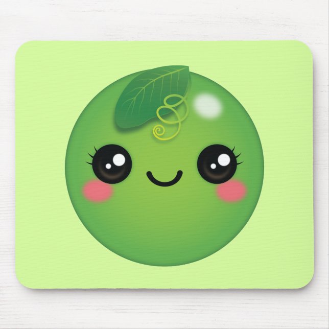 Kawaii Pea Mouse Pad Musmatta (Framsidan)