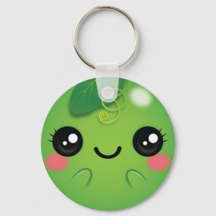 Kawaii Pea Nyckelring