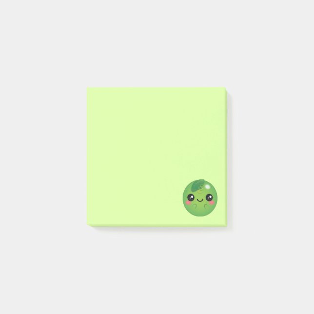 Kawaii Pea Post-it Block (Framsida)
