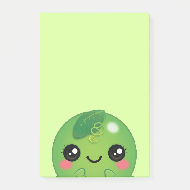 Kawaii Pea Post-it Block (Framsida)