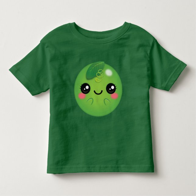 Kawaii Pea T Shirt (Framsida)