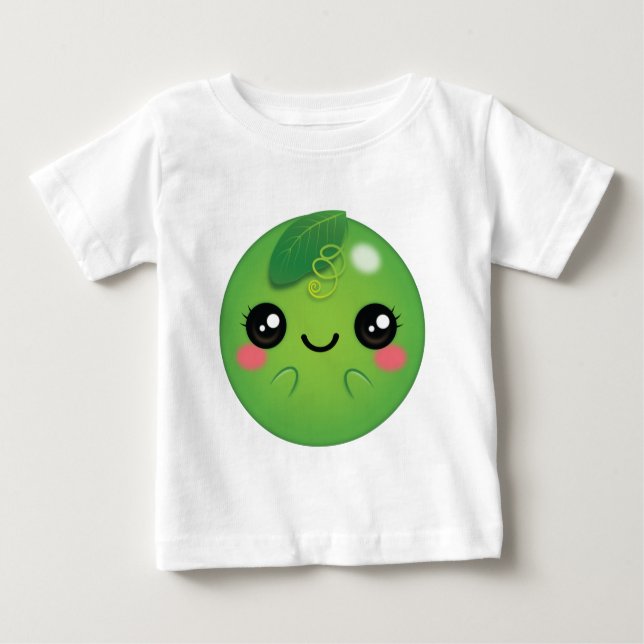 Kawaii Pea T Shirt (Framsida)