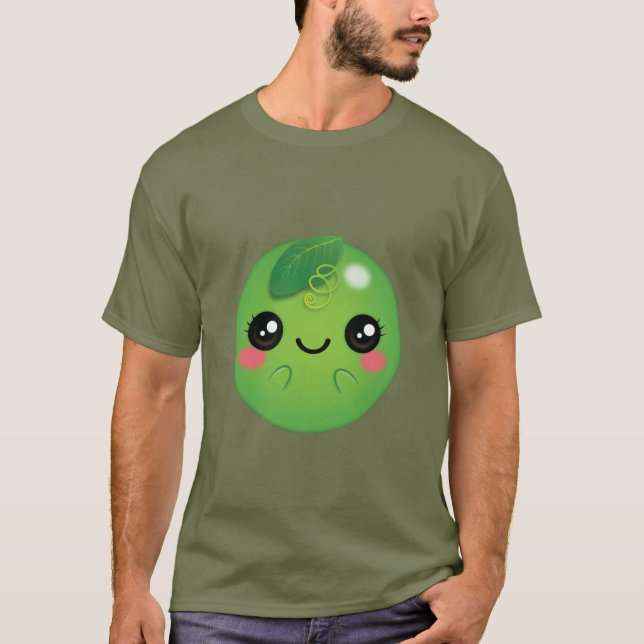 Kawaii Pea T Shirt (Framsida)