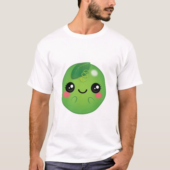 Kawaii Pea T Shirt (Framsida)