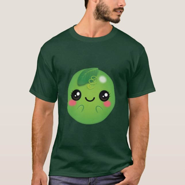 Kawaii Pea T Shirt (Framsida)