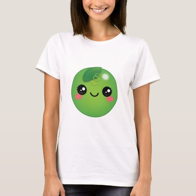 Kawaii Pea T-Shirt (Framsida)