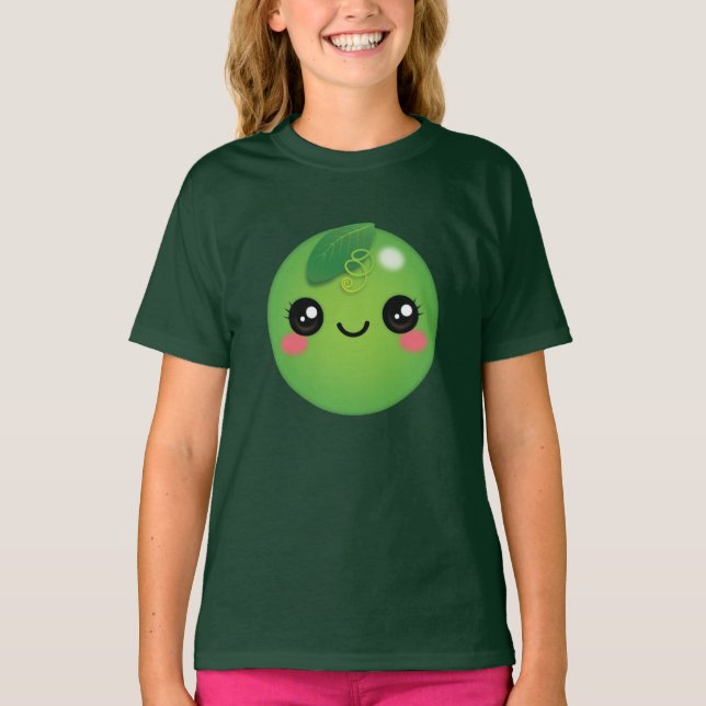 Kawaii Pea T-Shirt (Framsida)