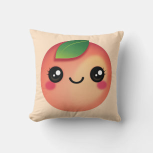 Kawaii Peach Dekorativ kudde