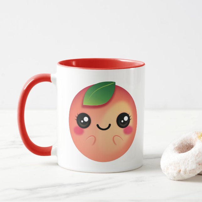 Kawaii Peach Mugg (Med munk)