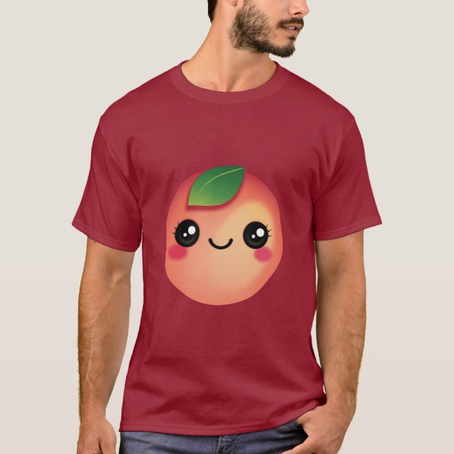 Kawaii Peach T-Shirt (Framsida)