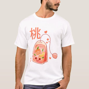 Kawaii Peach Tea Bag T Shirt