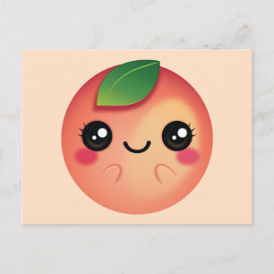 Kawaii Peach Vykort