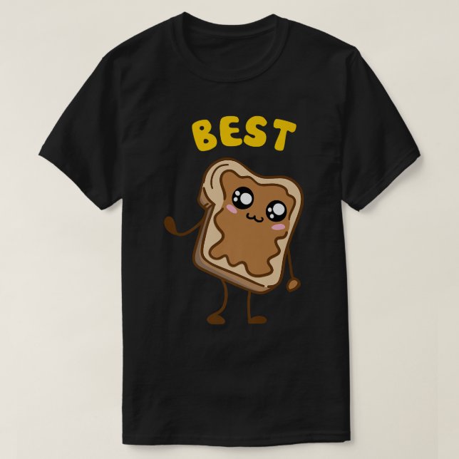 Kawaii Peanut Butter Jelly 12 BFF Best Friends Mat T Shirt (Design framsida)