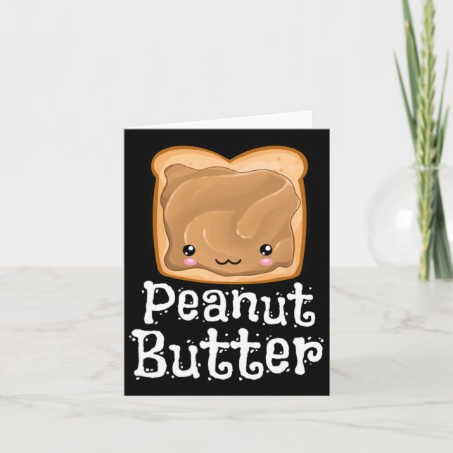 Kawaii Peanut Butter Jelly Pndj Halloween Matching Kort (Framsida)