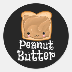 Kawaii Peanut Butter Jelly Pndj Halloween Matching Runt Klistermärke