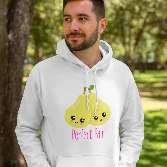 Kawaii Pear par Perfekt Pair Funny Pun Hoodie (Skapare uppladdad)