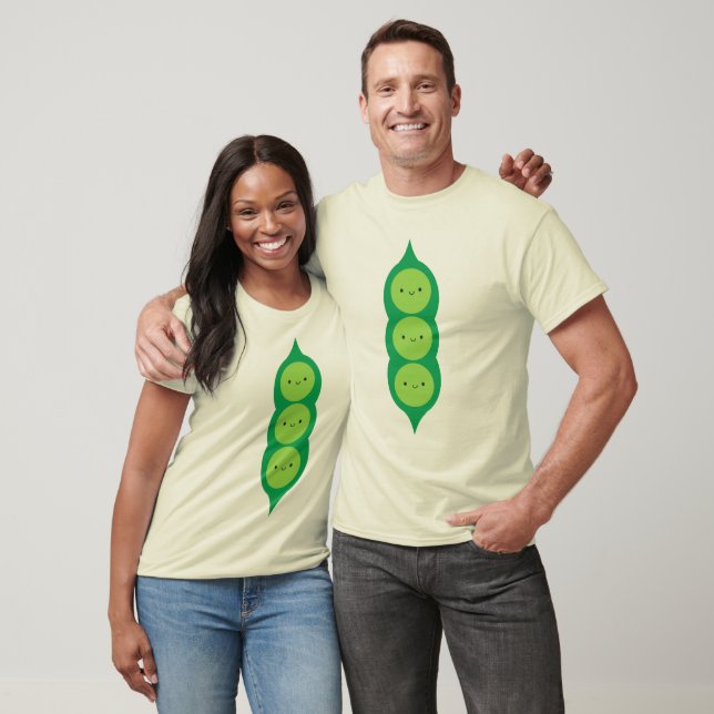 Kawaii Peas i en Pod T-shirt (Unisex)