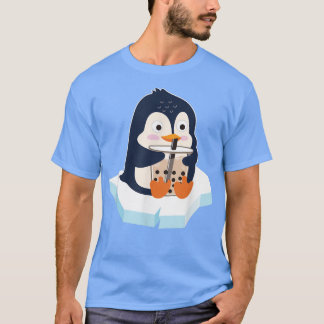 Kawaii Penguin Bubble Tea Boba Tea Cute Penguin T Shirt