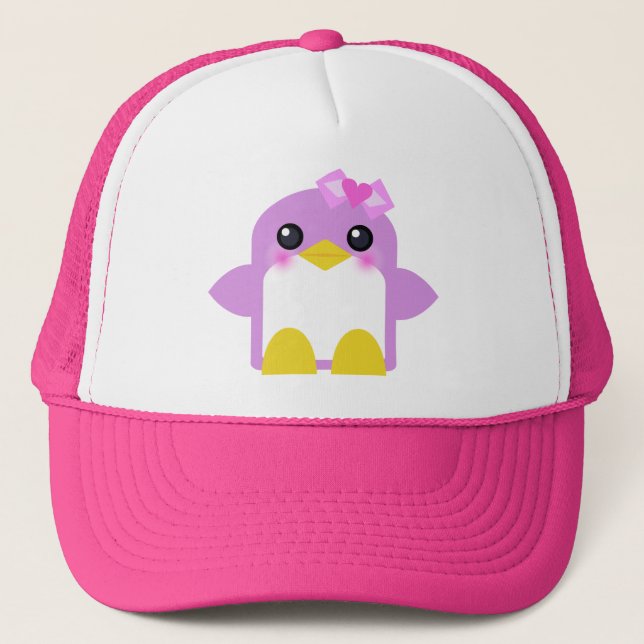 kawaii penguin girl rosa sweety tweety keps (Framsida)