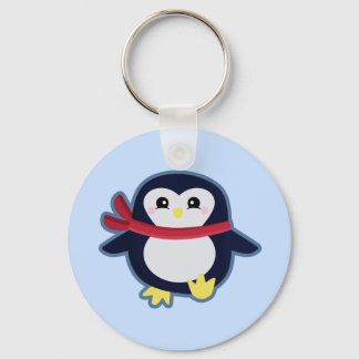 Kawaii penguin nyckelring