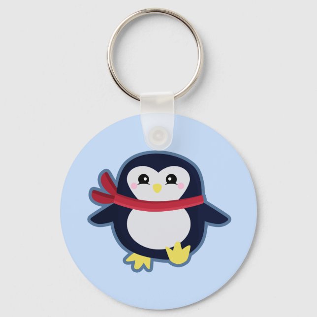 Kawaii penguin nyckelring (Framsida)