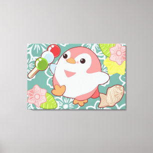 Kawaii Penguins Canvastryck