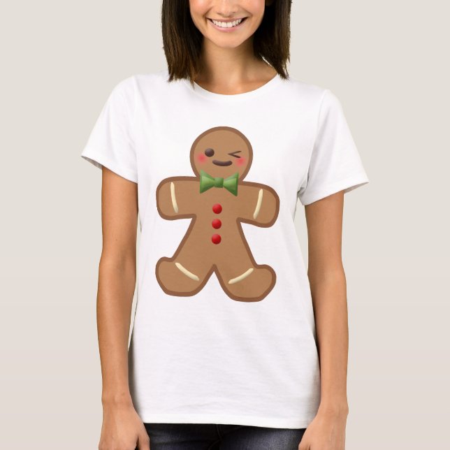 Kawaii Pepparkaksgubbe T-shirt (Framsida)