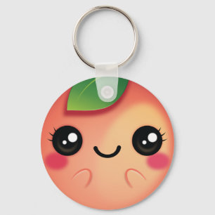 Kawaii persika nyckelring