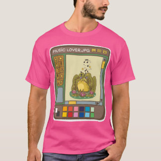 Kawaii Photoshop Skärm - Music Älskare T Shirt