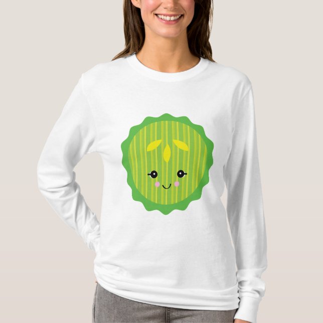 kawaii pickleskiva tee shirt (Framsida)