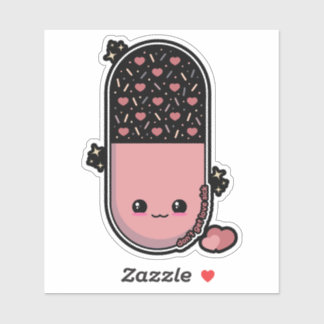 Kawaii Pill Love Sick  Klistermärken
