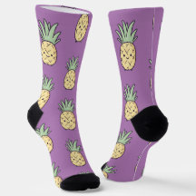 Kawaii Pineapple Mönster - Gult Roligt Tropical