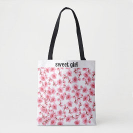 kawaii pink cherry blossoms tygkasse