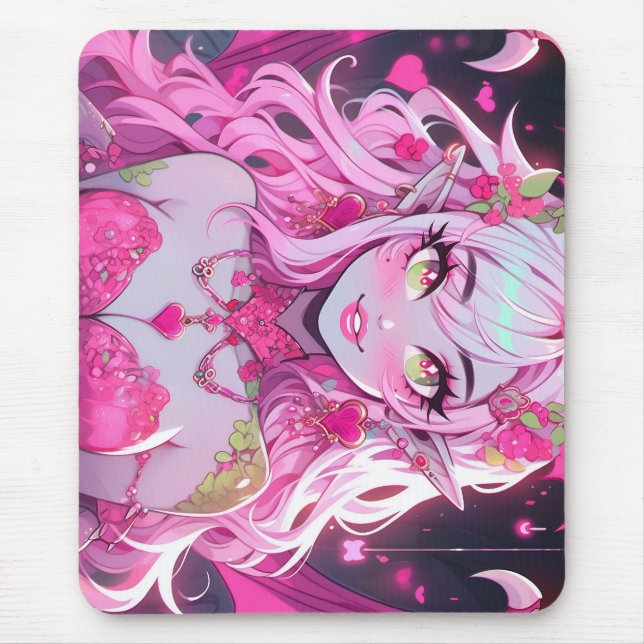 Kawaii Pinkcore Fantasy Demon Anime Girl Musmatta (Framsidan)