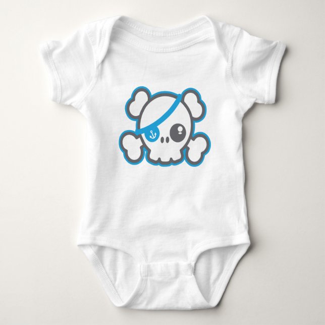 Kawaii Pirat Skull Clothing T-shirt (Framsida)