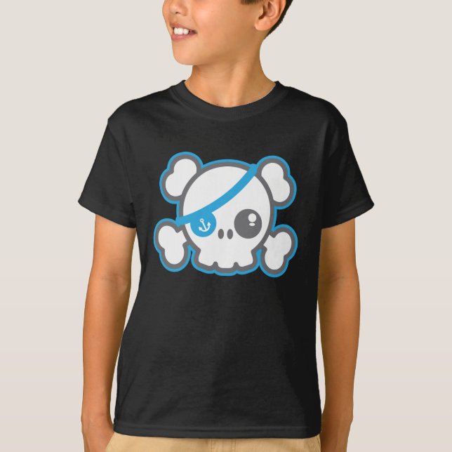 Kawaii Pirat Skull Clothing Tee (Framsida)
