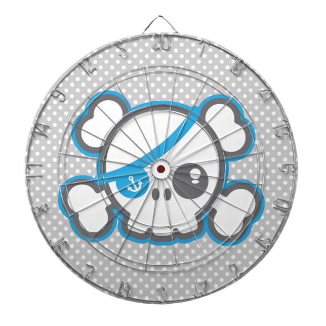 Kawaii Pirat Skull Dart Board Piltavla (Framsidan)