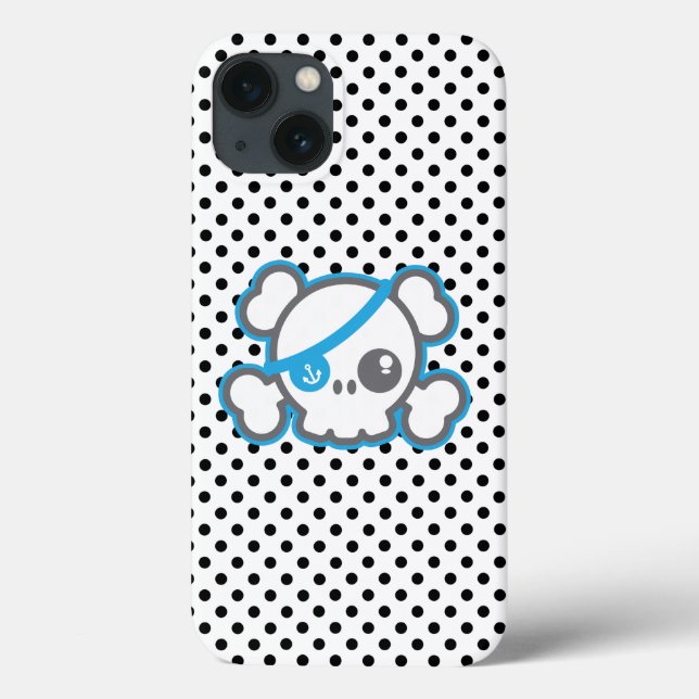 Kawaii Pirat Skull iPad Case (Baksida)