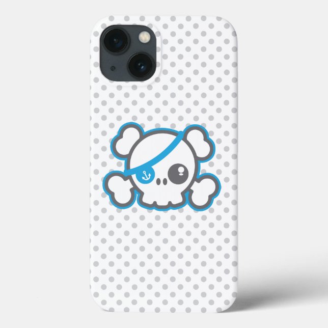 Kawaii Pirat Skull iPad Case (Baksida)