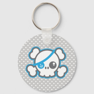 Kawaii Pirat Skull-nyckelkedja Nyckelring