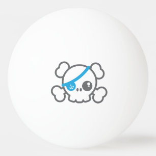 Kawaii Pirat Skull Ping Pong Bollar
