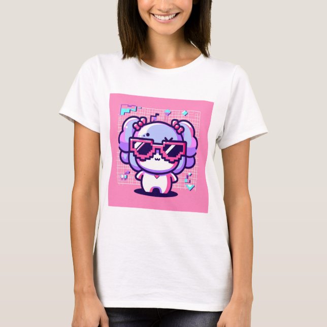 Kawaii Pixel Pal T Shirt (Framsida)