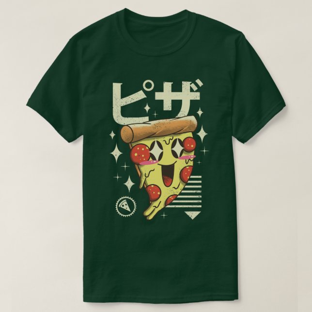 Kawaii Pizza T Shirt (Design framsida)