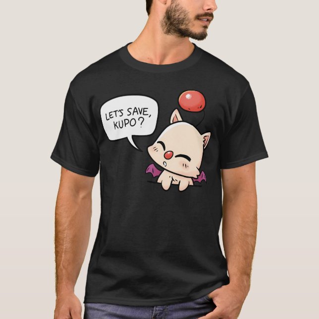 Kawaii Pocket Moogle Spara Kupo Mog T Shirt (Framsida)