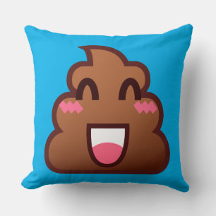 kawaii poop emojis kudde